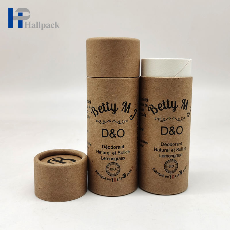 O tubo redondo luxuoso do papel do cartão de Kraft da impressão levanta o tubo de papel