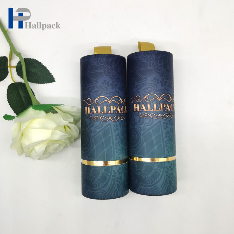 Tubo cosmético amigável do papel da garrafa de óleo essencial do tubo de papel da cópia a cores de Eco