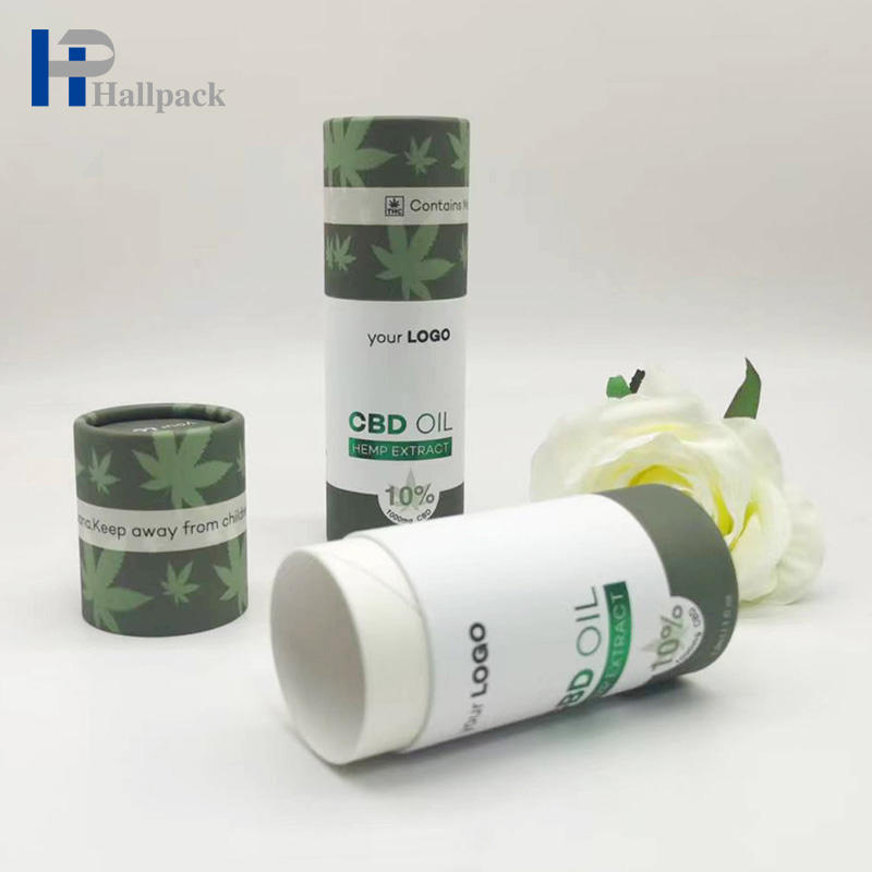 Tubo de papel biodegradável embalagem redonda embalagem de óleo essencial tubo de papel