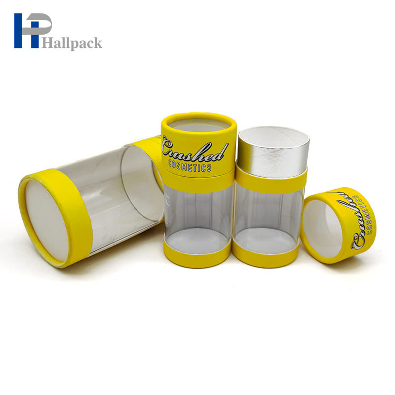 Tubo velho do papel do desodorante da especiaria de pano do cilindro com janela do Pvc