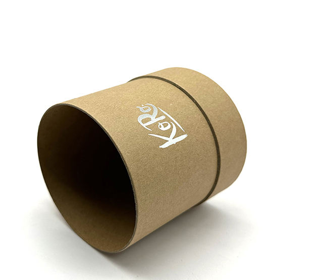 Embalagem de papelão biodegradável de tubo redondo personalizado de papelão Kraft para artesanato de cosméticos imprime logotipo feito de fábrica