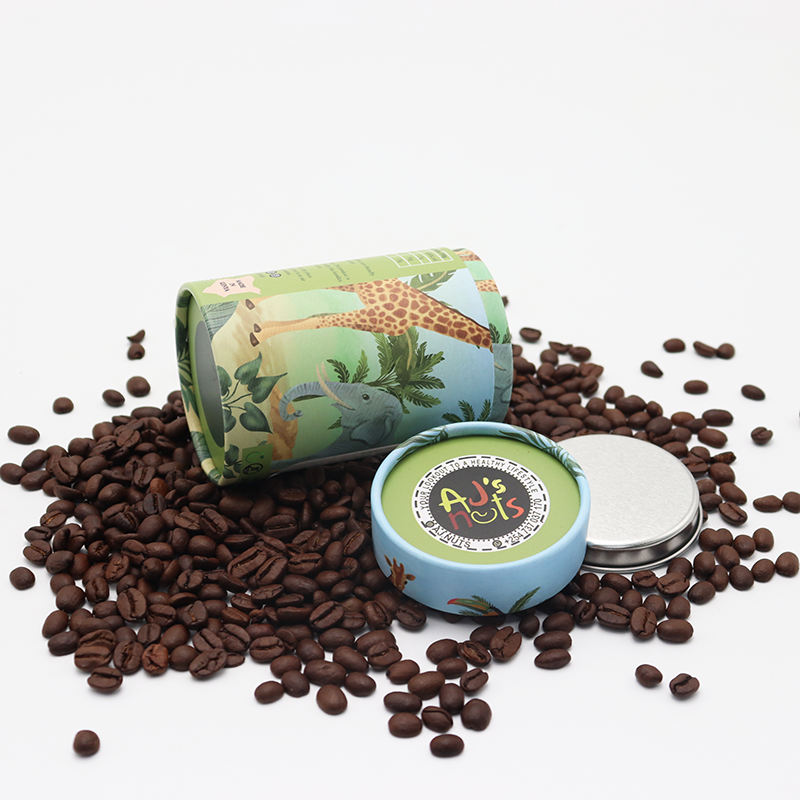 Embalagem de tubo de papel de grau alimentar biodegradável para chá