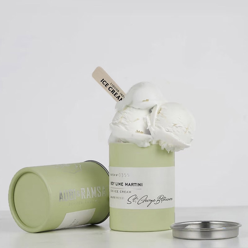 Contêineres de papel impressos digitais personalizados embalando tubo de chá para grau alimentar