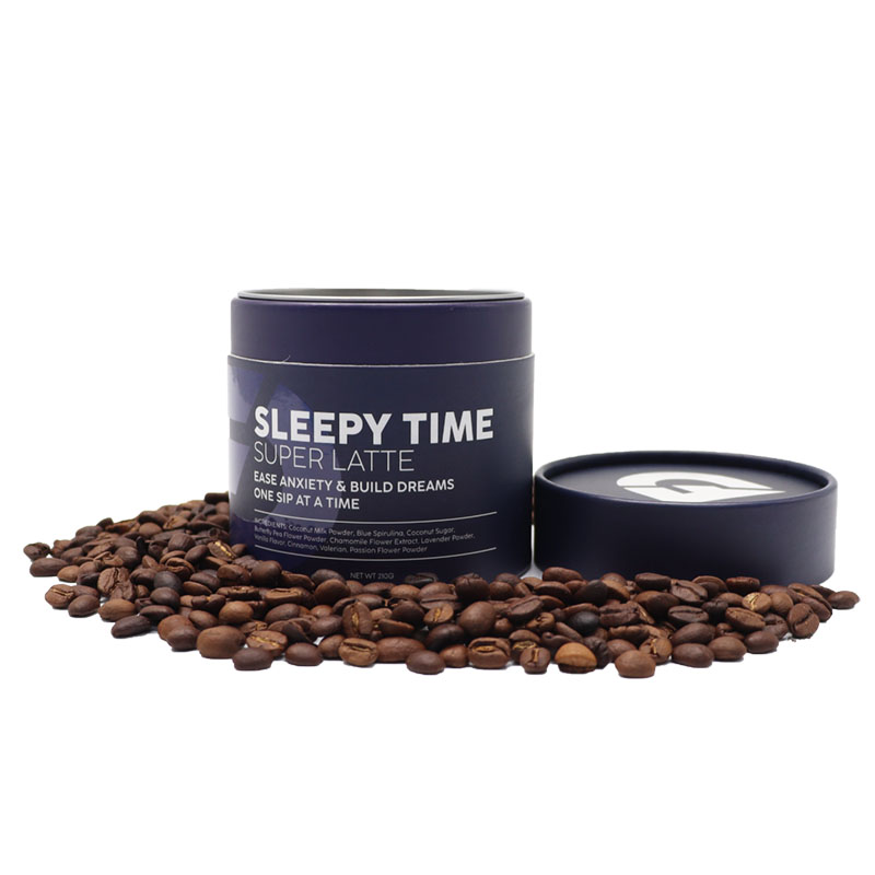 Tubo de embalagem alimentar de logotipo personalizado e ecológico para grãos de café de chá