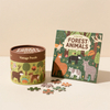 Eco Friendly Kraft Cardboard Round Box Puzzles TUBE