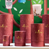 Caixa de cilindro de papel artesanal biodegradável Hallpack personalizada para velas de óleo de perfume e óleos essenciais usam embalagens de tubos de papel