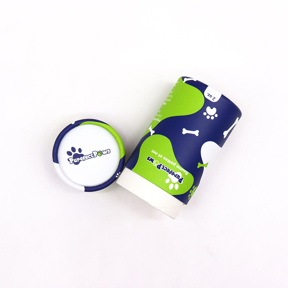 Atacado de papelão biodegradável pacote de tubo de papel de luxo papel kraft push up tubos protetor solar protetor solar tubo de papel para cuidados com animais de estimação