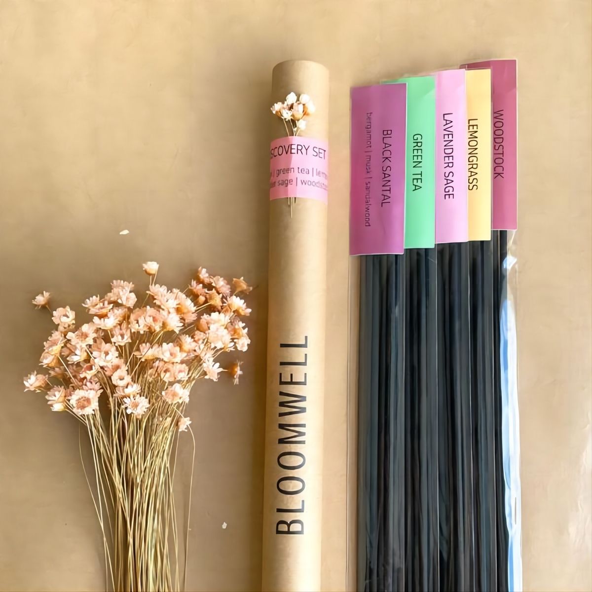 Embalagem de cilindro redondo de papel para perfume, embalagem ecológica de tubo de papel redondo com design personalizado para incenso