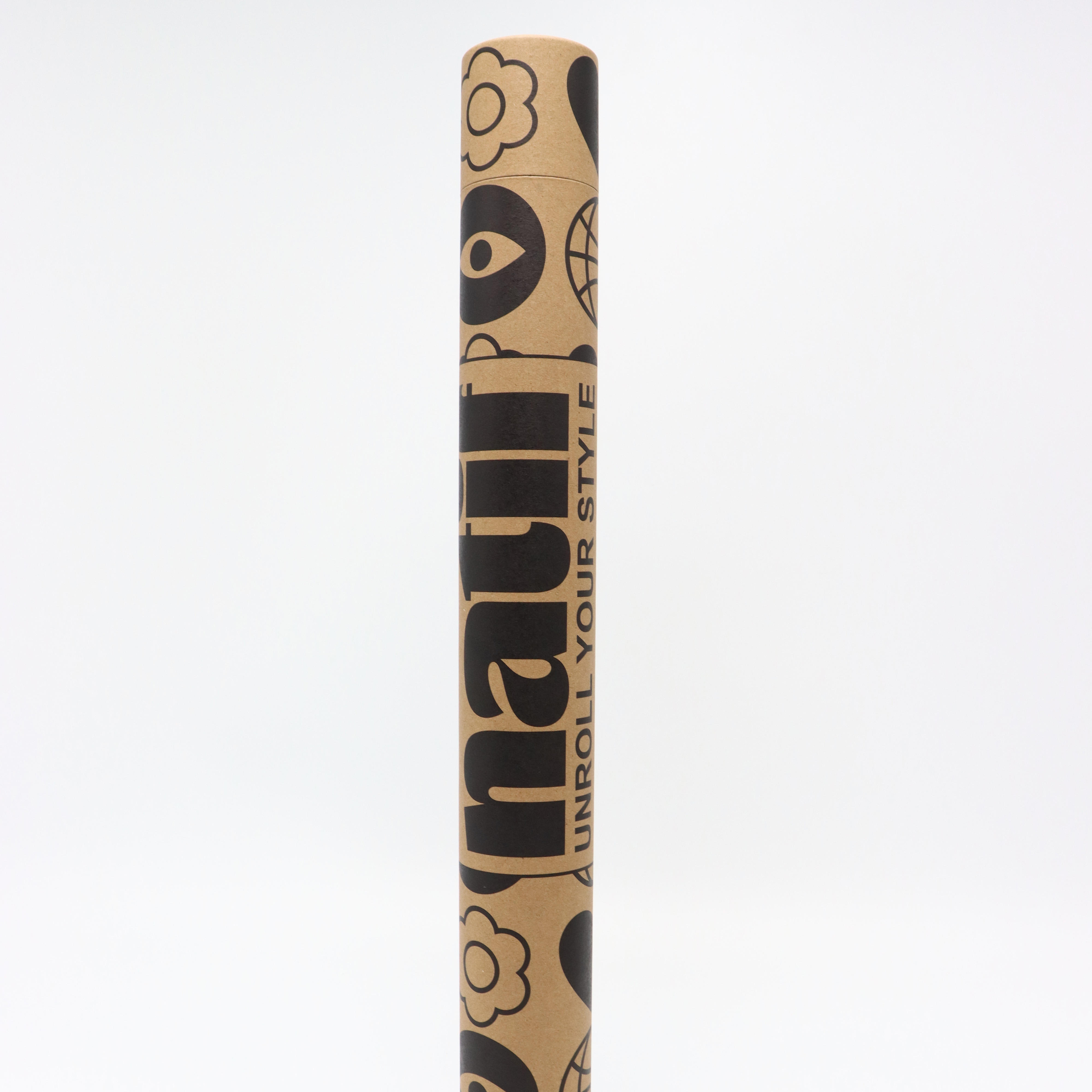 O papel biodegradável pode rolar o tubo de papel com o cilindro impresso da bola do tubo do papel de embalagem