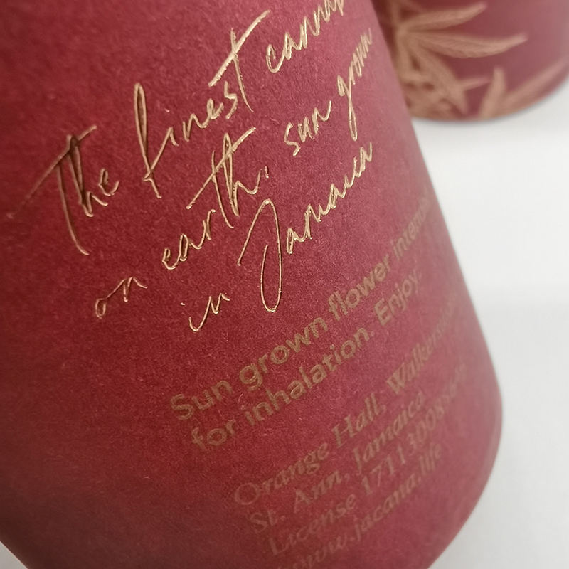 Caixa de vela para estampagem de papel kraft personalizável, impressão dourada, biodegradável, manuseio, embalagem de tubo de papel