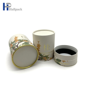 Caixa redonda de luxo personalizada, cilindro de papel para embalagem, perfumes, papelão rígido, garrafa de cosméticos, tubo de embalagem de papel