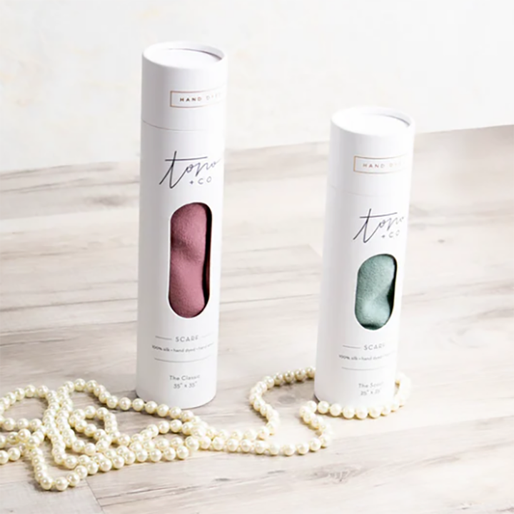 Caixa de embalagem de cilindro de tubo redondo de papelão para alimentos cosméticos, chá e café, atacado de fábrica