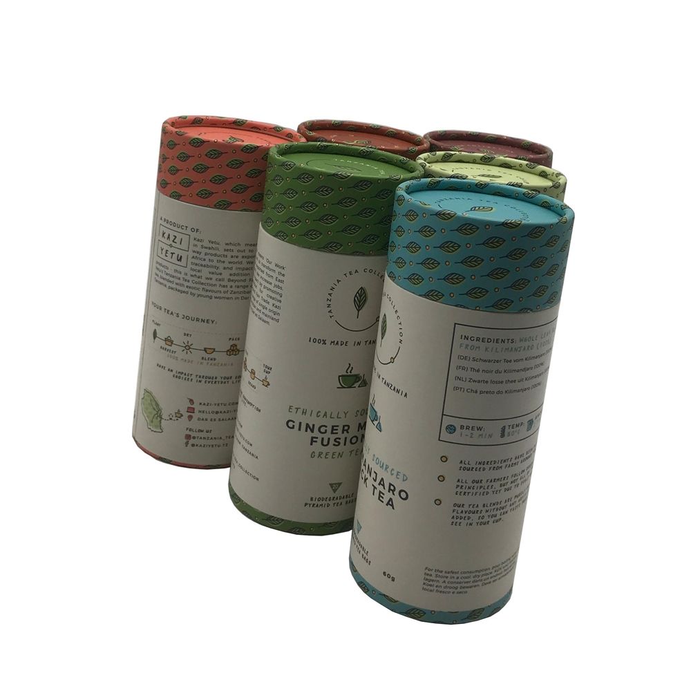 Caixa de alta qualidade Embalagem biodegradável Stick Container Tubo de papel Food OEM Round Paperboard Guangdong da China personalizado