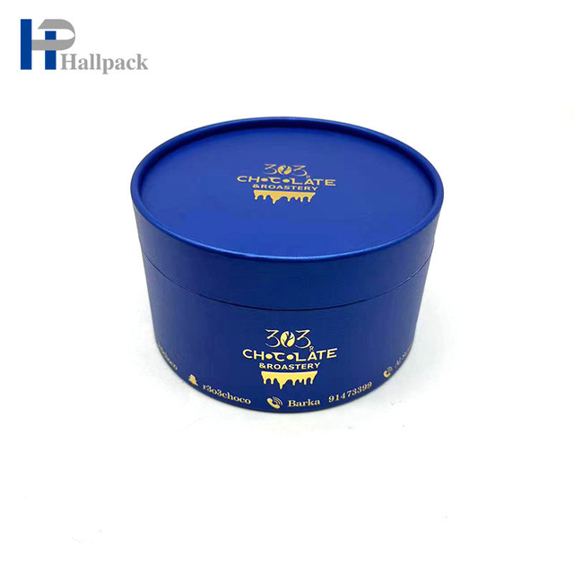 Tubo de papel de qualidade alimentar Canister Embalagem de papelão Tubo de papel de chocolate