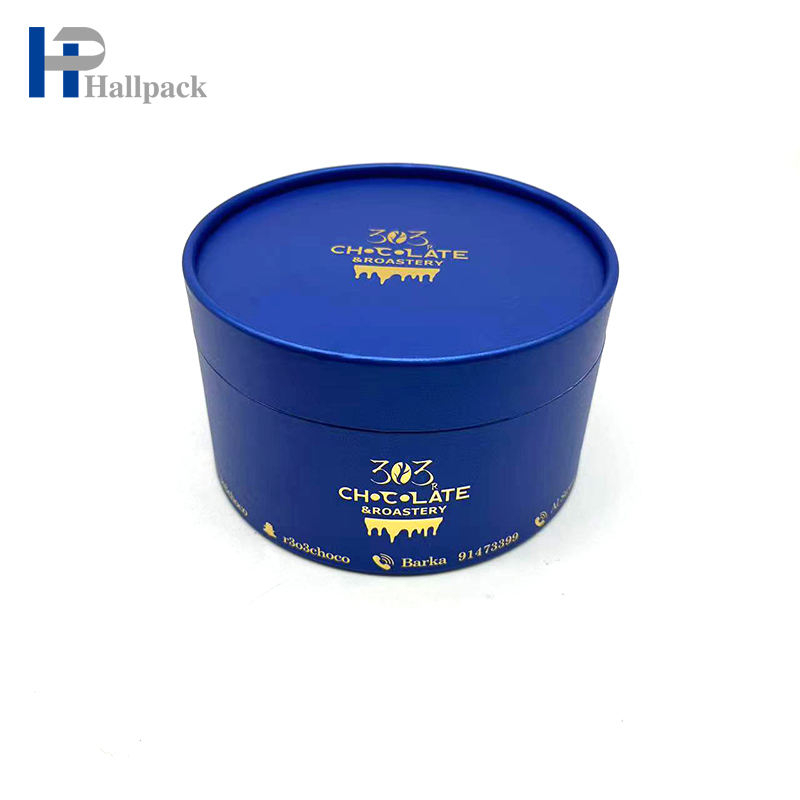 Tubo de papel de qualidade alimentar Canister Embalagem de papelão Tubo de papel de chocolate