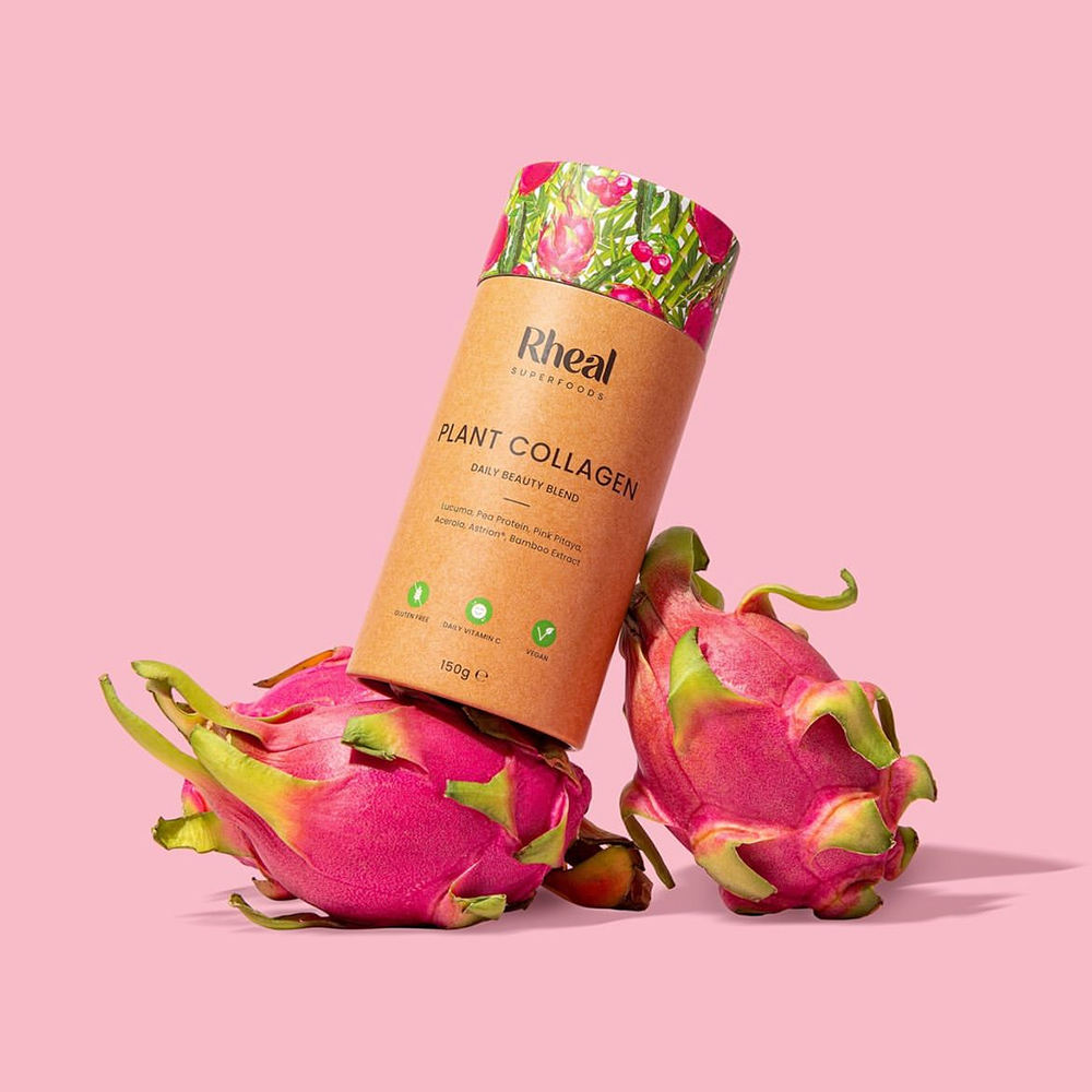 Tubo de embalagem biodegradável personalizado de grau alimentício impresso café superalimento chá caixa cilíndrica para armazenamento de pó de colágeno