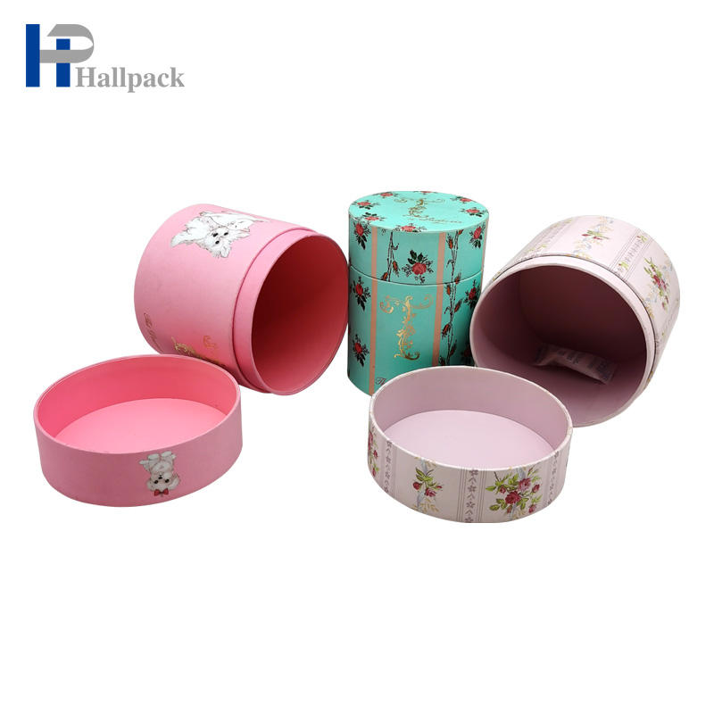 Embalagem personalizada para presente e artesanato, caixa de cilindro de papelão, tubo de papel para crianças, quebra-cabeça de brinquedo