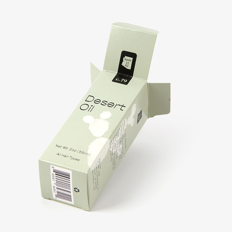 Pacote de caixa de papel embalado em papelão cosmético personalizado de alta qualidade para óleo essencial de óleo de esmalte