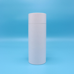 Impressão personalizada embalagem de alimentos caixa de cilindro de papelão embalagem porca café chá tubo de papel embalagem branca