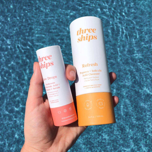 Caixa de cilindro de design, óleos essenciais cosméticos, garrafa de cuidados com a pele, papelão redondo, tubo de papel personalizado, caixa de embalagem para energia solta