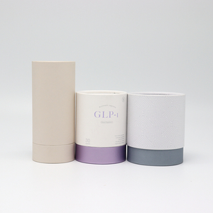 Pacote de tubo redondo embalado em papelão cosmético personalizado de alta qualidade para frasco de perfume de óleo essencial