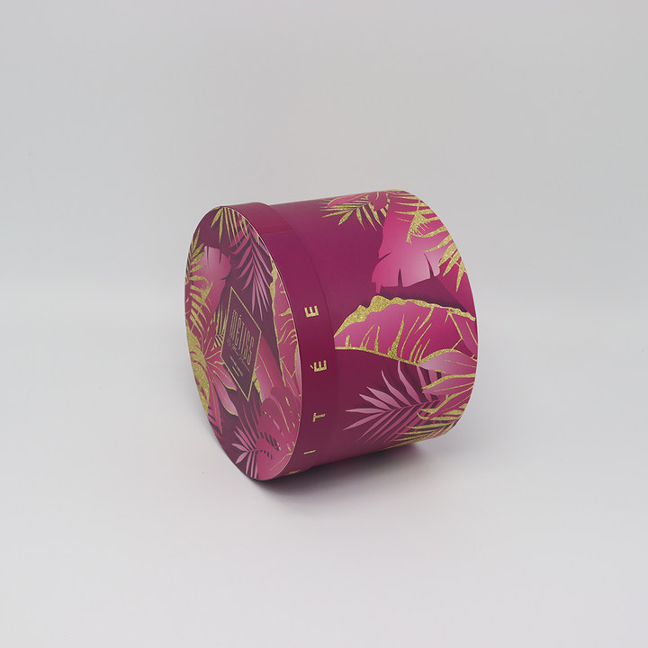 Tubo de papel feito sob encomenda amigável da caixa do cilindro do cartão de Eco que empacota para o perfume dos cuidados com a pele floresce o presente de aniversário do presente do feriado