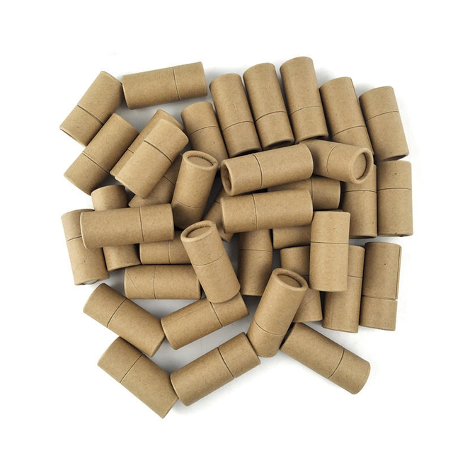 Tubos Lipbalm de papel desodorante marrom de 0,3 onças com preço baixo