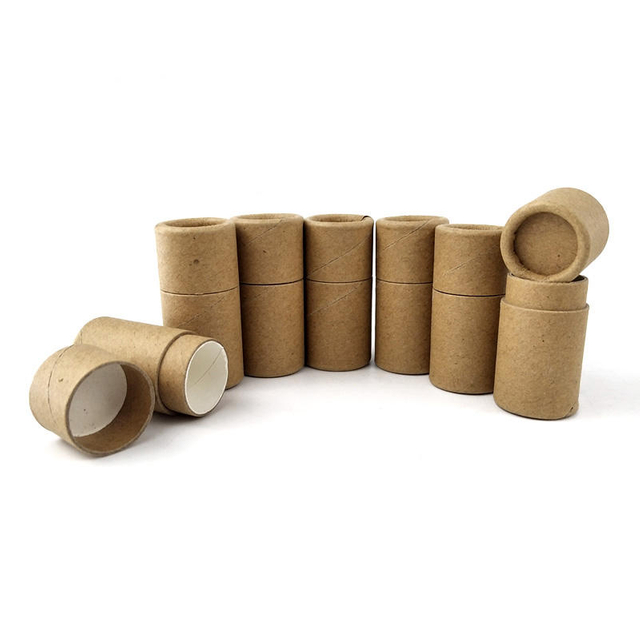 0,5 onças ECO marrom Tubo de papel desodorante de venda quente Tubos Lipbalm com preço baixo
