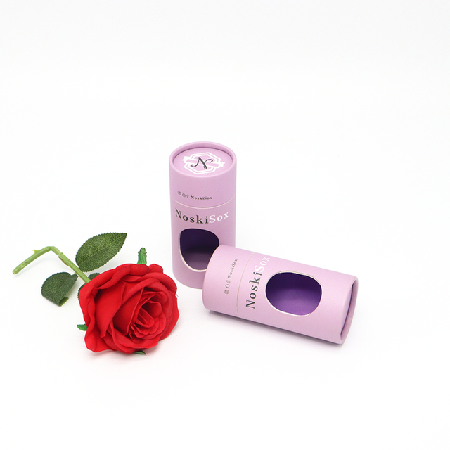 Tubos redondos vazios do cilindro do ofício de Kraft do fabricante que empacotam o recipiente do tubo do papel de rolamento com janela