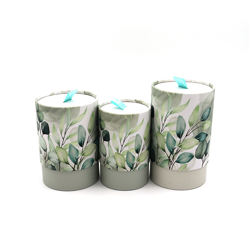 Hallpack ecologicamente correto, design personalizado, chá solto, grãos de café, caixa redonda, cilindro, papelão, caixa de embalagem de alimentos, tubo de papel