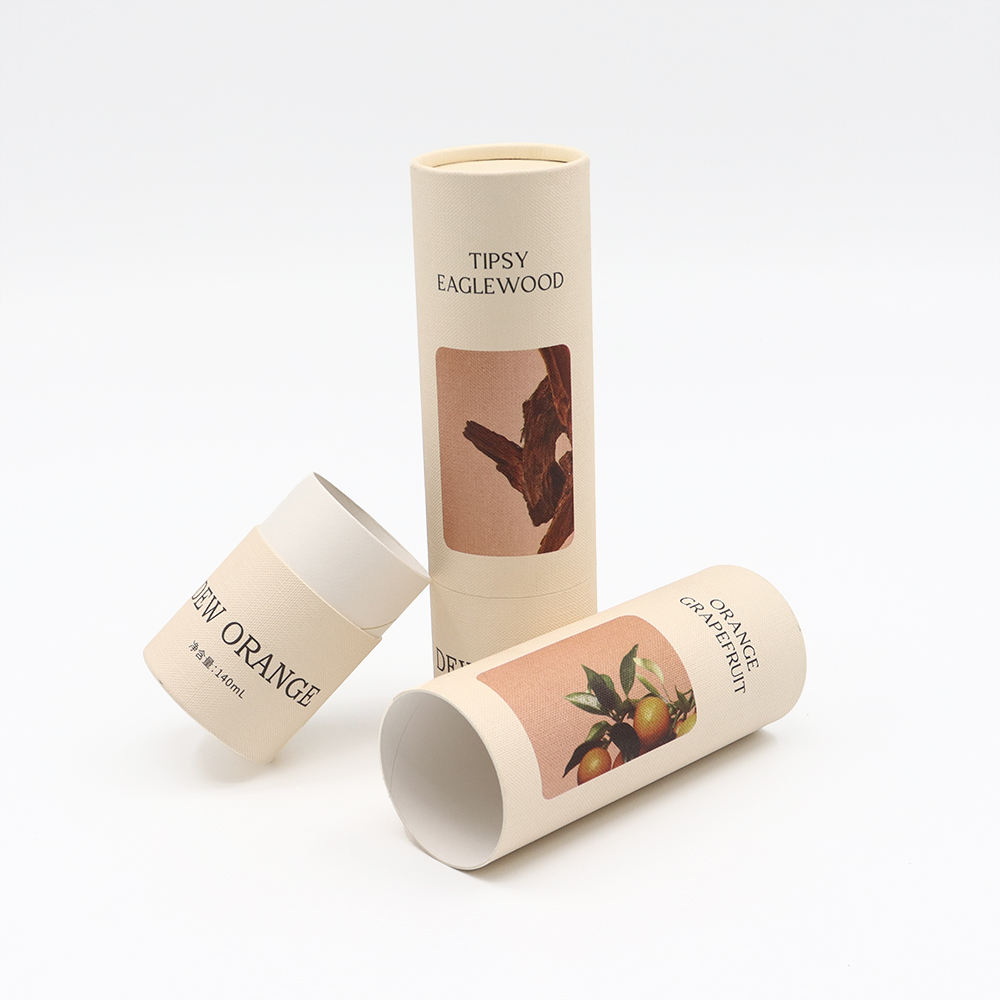 Embalagem personalizada de alta capacidade, tubo de papel, garrafa de cosméticos, emulsão de óleo essencial, embalagem de tubo de papel