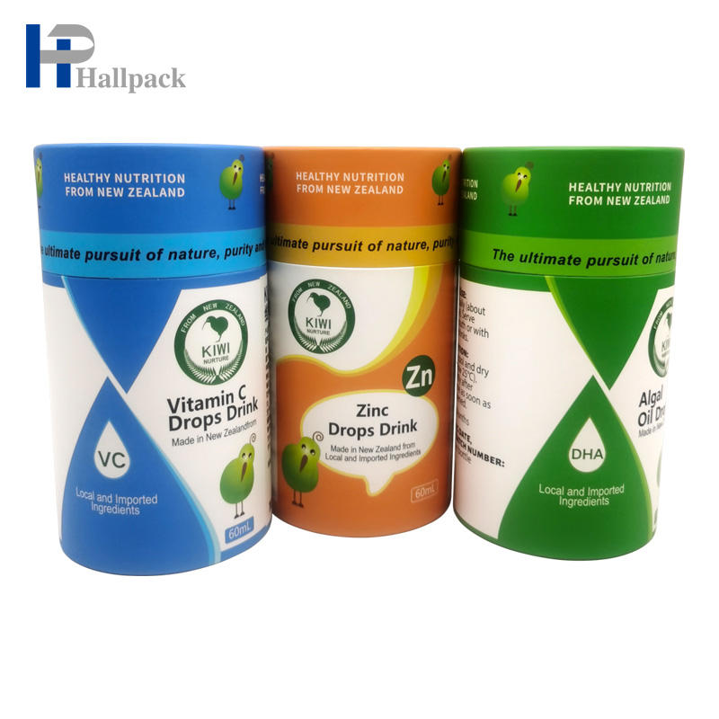 A caixa de empacotamento do tubo de papel luxuoso personaliza o tubo de papel para o bálsamo labial