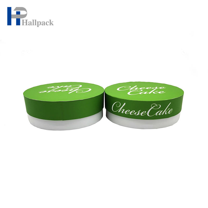 Empacotamento tomado partido liso biodegradável feito sob encomenda do tubo do papel do cilindro do bolo do produto comestível