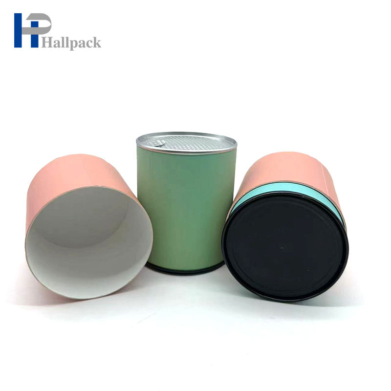 Embalagem interna do tubo do papel de cartão de Eco Kraft do tubo de papel da tampa do rasgo fácil