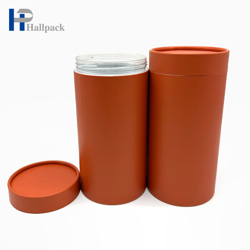 Tampão vazio amigável da torção de Eco construído no tubo plástico do papel do cilindro da garrafa