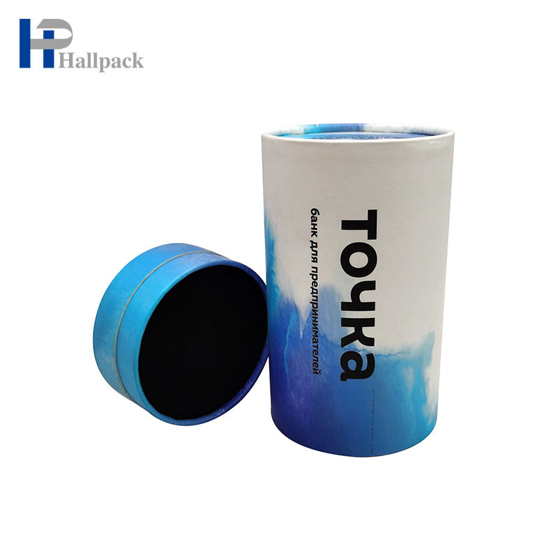 Empacotamento longo impresso biodegradável feito sob encomenda do tubo do papel do tambor do tubo do cartão