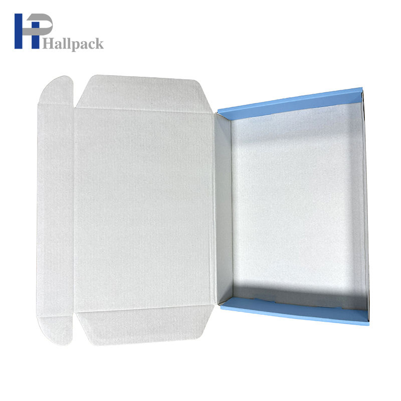 Caixa de papel ondulado com design gratuito, caixa cosmética para envio de avião