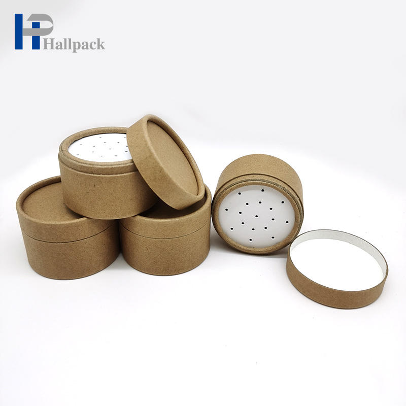 Recipiente para embalagem de presente por atacado Caixa de vela Kraft Embalagem Tubo de papel para embalagem de alimentos com logotipo