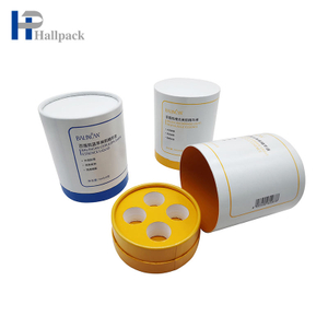 As inserções de espuma apoiam o tubo de papel Kraft que empacota o tubo de papel especial da caixa