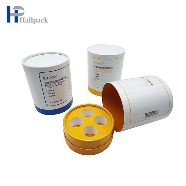 As inserções de espuma apoiam o tubo de papel Kraft que empacota o tubo de papel especial da caixa