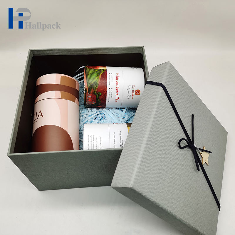 Embalagem de perfume para doces e alimentos, impressões personalizadas, manuseio de impressão, atacado, papelão biodegradável, tubo de papel kraft para chá