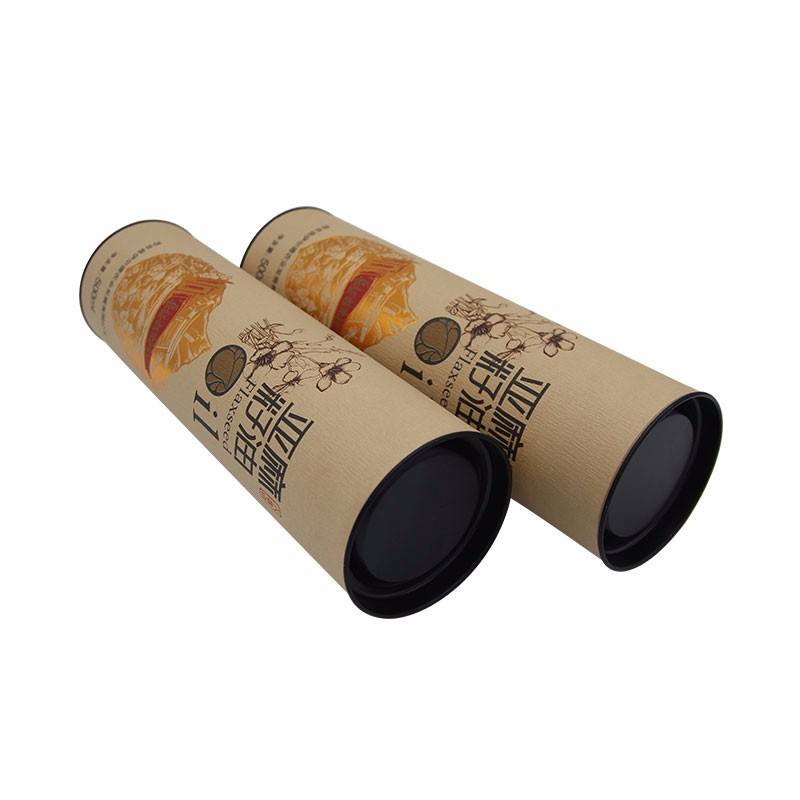 Branco Marrom Preto Embalagem Ecológica Tubos de Papel Sob Medida Soluções para Tubos de Transporte Embalagem Segura de Tubos de Papel