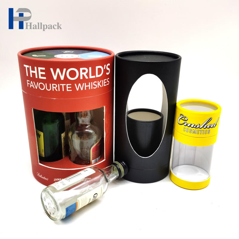 Tubo de embalagem de papel biodegradável projetado personalizado, batom, perfume, artesanato, óleo essencial, pó solto, superfície de gravação