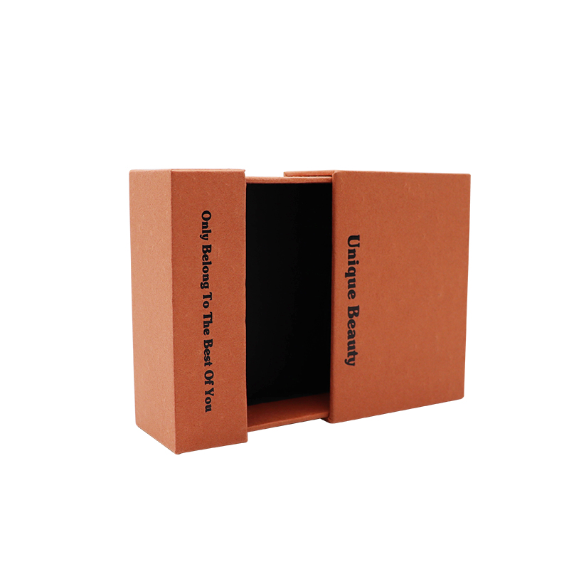 Embalagem de presente para gavetas deslizantes de luva rígida com gaveta Jewelry Box for Earrings Anéis