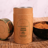 Embalagem de tubo de papel biodegradaável para tubo de embalagem de café com tampas