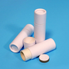 Conjunto de caixas organizadoras rígidas redondas de papel reciclado de alta qualidade tubo de papel 1oz 30ml branco push up lip blam tubo de embalagem