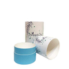 Embalagem de papel Kraft de borda plana ecológica Hallpack para embalagem de tubo de papelão artesanal de quebra-cabeça da moda de velas