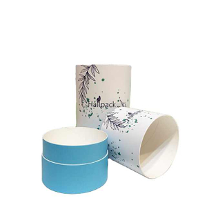 Embalagem de papel Kraft de borda plana ecológica Hallpack para embalagem de tubo de papelão artesanal de quebra-cabeça da moda de velas