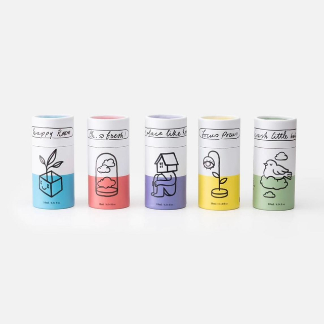 Impressão personalizada 30ml 50ml 100ml Óleo Essencial Perfume Cilindro de Papelão Redondo Tubo de Embalagem de Papel para Cuidados com a Pele Cosméticos