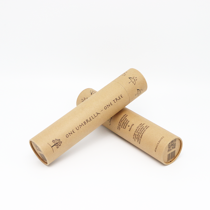 Tubo de papel amigável personalizado da caixa do cilindro do cartão de Eco que empacota para o guarda-chuva do badminton do papel de parede do vaso da garrafa